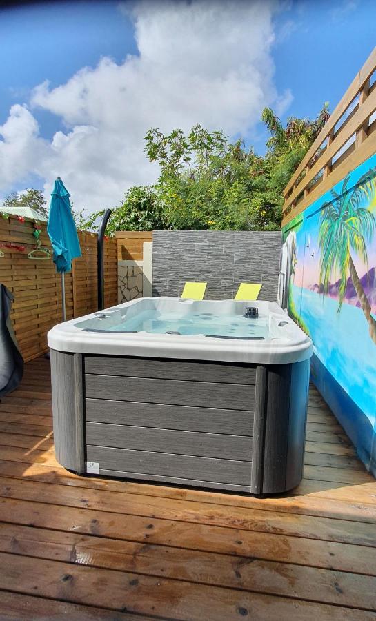 "Chez Claudia "Charmant Logement Avec Jacuzzi Privatif En Toute Intimite Sur Belle Terrasse Exterieure En Bois Et Piscine Courcelles Zewnętrze zdjęcie
